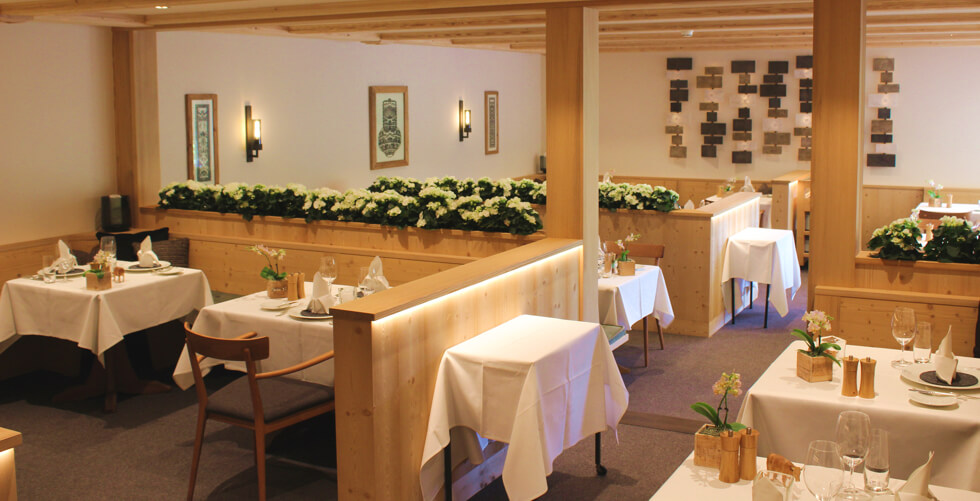 Blick in den Saal Restaurant Hotel Hornberg